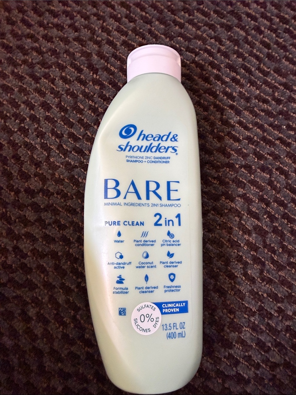 BARE 2-in-1 Pure Clean Shampoo + Conditioner - White